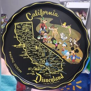 Rare vintage 1960's Disney metal tray